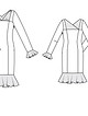 Платье с пышными воланами №108 — выкройка из Burda 9/2014
