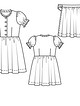 Платье и фартук для девочки №144 — выкройка из Burda 9/2014