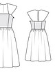 Платье с летящей юбкой №131 — выкройка из Burda 9/2014