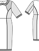 Платье приталенного силуэта №138 — выкройка из Burda 9/2014