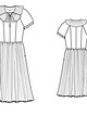 Платье с отрезной юбкой №118 — выкройка из Burda 11/2014