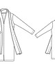 Платье с V-образным вырезом №126 — выкройка из Burda 11/2014