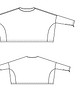 Блуза широкая с узкими рукавами №101