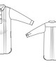 Платье рубашечного покроя №124 — выкройка из Burda 1/2015