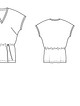 Блузка с цельнокроеными рукавами №129