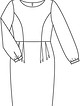 Платье №404 — выкройка из Burda. Мода для полных 1/2015