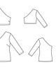 Блузка с асимметричным кроем №101 A