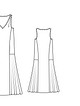 Платье с заниженной талией №105 B — выкройка из Burda 4/2015