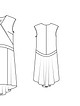Платье с приспущенной линией плеча №118 — выкройка из Burda 4/2015