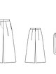 Юбка-брюки с завязывающимся поясом №114