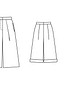 Юбка-брюки со складками у пояса №113 A