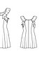 Платье с рельефными швами №108 — выкройка из Burda 5/2015