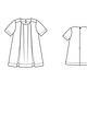 Платье А-силуэта №638 — выкройка из Burda. Детская мода 1/2015