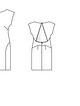 Платье с вырезом на спине №123 — выкройка из Burda 6/2015