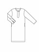 Платье рубашечного покроя №122 В — выкройка из Burda 7/2015