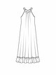 Платье с американской проймой №106 — выкройка из Burda 7/2015