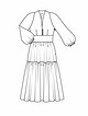 Платье приталенного силуэта №111 — выкройка из Burda 7/2015