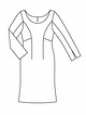 Платье приталенного силуэта №116 — выкройка из Burda 9/2015