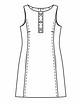 Платье приталенного силуэта со съемным воротником №108 А — выкройка из Burda 9/2015
