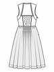 Платье-дирндль №125 — выкройка из Burda 9/2015
