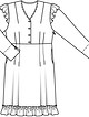 Платье с оборками №419 — выкройка из Burda. Мода для полных 2/2015
