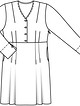 Платье приталенного силуэта №418 — выкройка из Burda. Мода для полных 2/2015