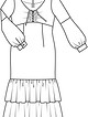 Платье с широким вырезом головины №415 — выкройка из Burda. Мода для полных 2/2015