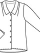 Блузка прямого кроя №416