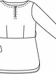 Блуза с вырезом горловины лодочкой №128