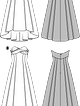 Платье с открытым декольте №6777 — выкройка из Каталог Burda осень-зима/2015/2016