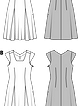 Платье с втачными клиньями  №6806 — выкройка из Каталог Burda осень-зима/2015/2016