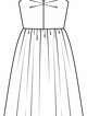 Платье с лифом-корсажем №101 С — выкройка из Burda 11/2015