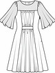Платье приталенного силуэта №122 А — выкройка из Burda 12/2015