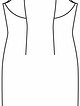 Платье-футляр №132 — выкройка из Burda 12/2015