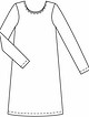 Платье А-силуэта  №104 — выкройка из Burda 1/2016