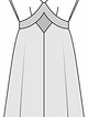 Платье с цельнокроеными рукавами №136 В — выкройка из Burda 1/2016
