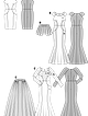 Платье-футляр с фигурными вставками №6869 — выкройка из Каталог Burda осень-зима/2015/2016