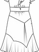 Платье с втачным поясом №101 — выкройка из Burda 2/2016