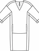 Düz siluet elbise No. 106 B - Burda 2/2016'dan model