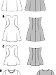 Платье-бюстье расклешенное №6930 — выкройка из Каталог Burda осень-зима/2015/2016