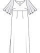 Платье силуэта ампир №137 — выкройка из Burda 3/2016