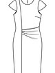Платье-футляр №121 — выкройка из Burda 3/2016