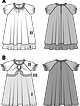 Платье расклешенного силуэта №9400 — выкройка из Каталог Burda осень-зима/2015/2016