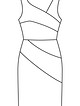 Платье-футляр №119 В — выкройка из Burda 4/2016