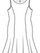 Платье приталенного силуэта №129 — выкройка из Burda 4/2016