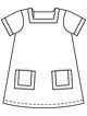 Платье А-силуэта №133 — выкройка из Burda 4/2016