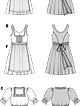 Дирндль: платье и блузка №7057 — выкройка из Каталог Burda осень-зима/2015/2016