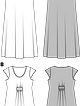 Платье расклешенного силуэта №7100 — выкройка из Каталог Burda осень-зима/2015/2016