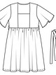 Платье силуэта ампир №125 В — выкройка из Burda 5/2016