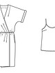 Платье с эффектом запаха №108 — выкройка из Burda 5/2016
